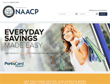 Tablet Screenshot of naacp.perkscardnetwork.com